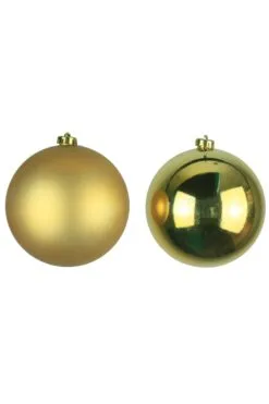 15cm Gold Bauble Set Shiny/Matte (60 Pc)