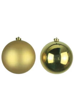 15cm Gold Bauble Set Shiny/Matt (40 Pc)