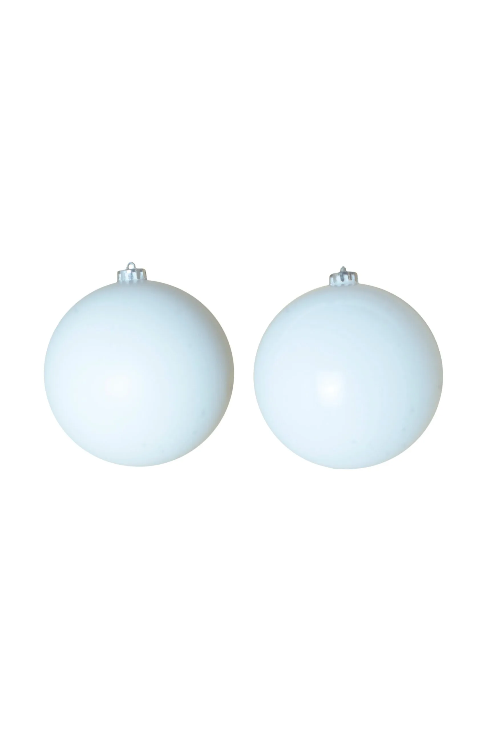 15cm White Bauble Set Shiny/Matt (40 Pc) 3 15cm White Bauble Set Shiny/Matt (40 Pc)
