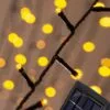 200 LED Solar Powered String Lights - Yellow