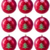 10cm Hand Painted Shatterproof Bauble Design 28 (9 Pack) -Hot Sale Christmas decorations store bau 28 02