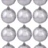 Hand Painted Shatterproof Bauble Design 38 (12 Pack)