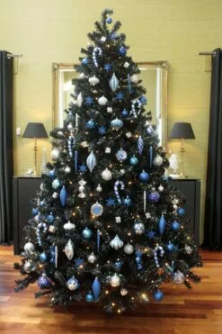 The 196pc Blue & Silver Full Heavy Coverage Bauble Set (7ft Trees)