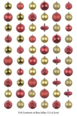 The Red & Gold Bauble 60pc Base Set