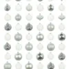 The White & Silver Bauble 60pc Base Set -Hot Sale Christmas decorations store full set 5