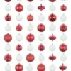 The Red & White Bauble 60pc Base Set -Hot Sale Christmas decorations store full set titled