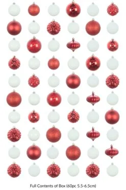 The Red & White Bauble 60pc Base Set