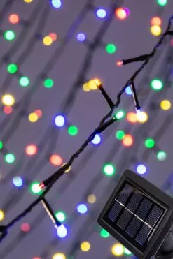 200 LED Solar Powered String Lights - Multicolour