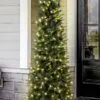 The 6ft Outdoor Pre-lit Ultra Slim Mixed Pine -Hot Sale Christmas decorations store outdoor ultra slim mixed pine 1 3