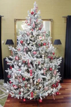 The 212pc Red & Silver Full Heavy Coverage Bauble Set (8ft Trees)