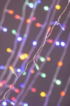 600 Multi Function LED Lights With White Cable - Multicolour