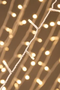 600 Multi Function LED Lights With White Cable - Warm White